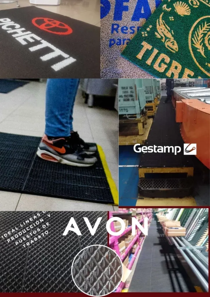 Alfombra antifatiga de uso comercial